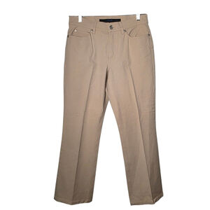 Escada Sport Beige Kate Cotton Blend Straight Leg Pants Size 8 Made in Italy